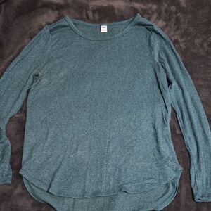 Old Navy Dark Green Long Sleeve Tunic Top